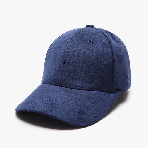 SLASH SUEDE BUCKLE CAP (BLUE)