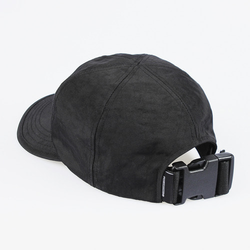 SHIRRING NYLON 6P CAP (BLACK)