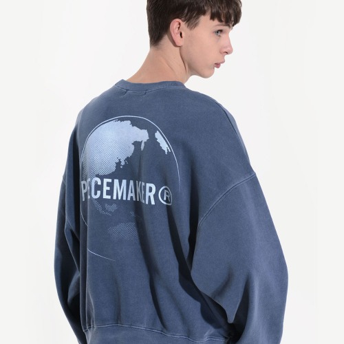 PIGMENT EARTH SWEAT SHIRTS (NAVY)