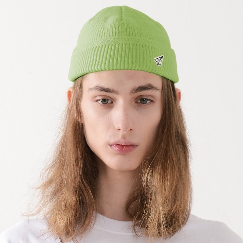 PAPER ICON WATCH CAP (LIME)