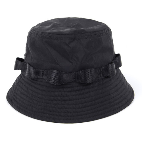 [EZwithPIECE] STRAP BUCKET HAT (BLACK)