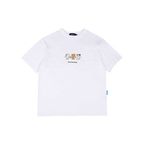 ★1+1★[EZwithPIECE] WE ARE FAMILY TEE (WHITE)
