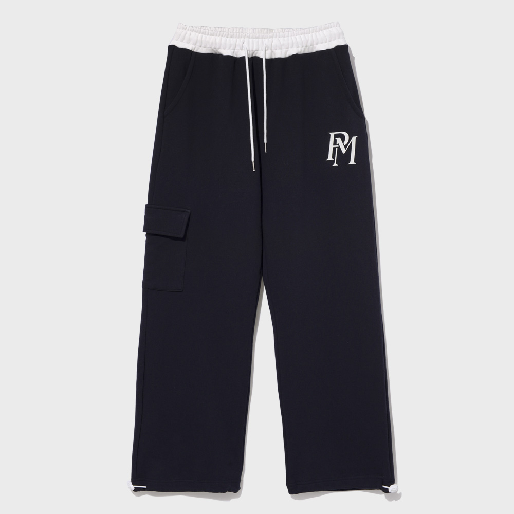 ★1+1★OFFICIAL CARGO SWEAT PANTS (NAVY)