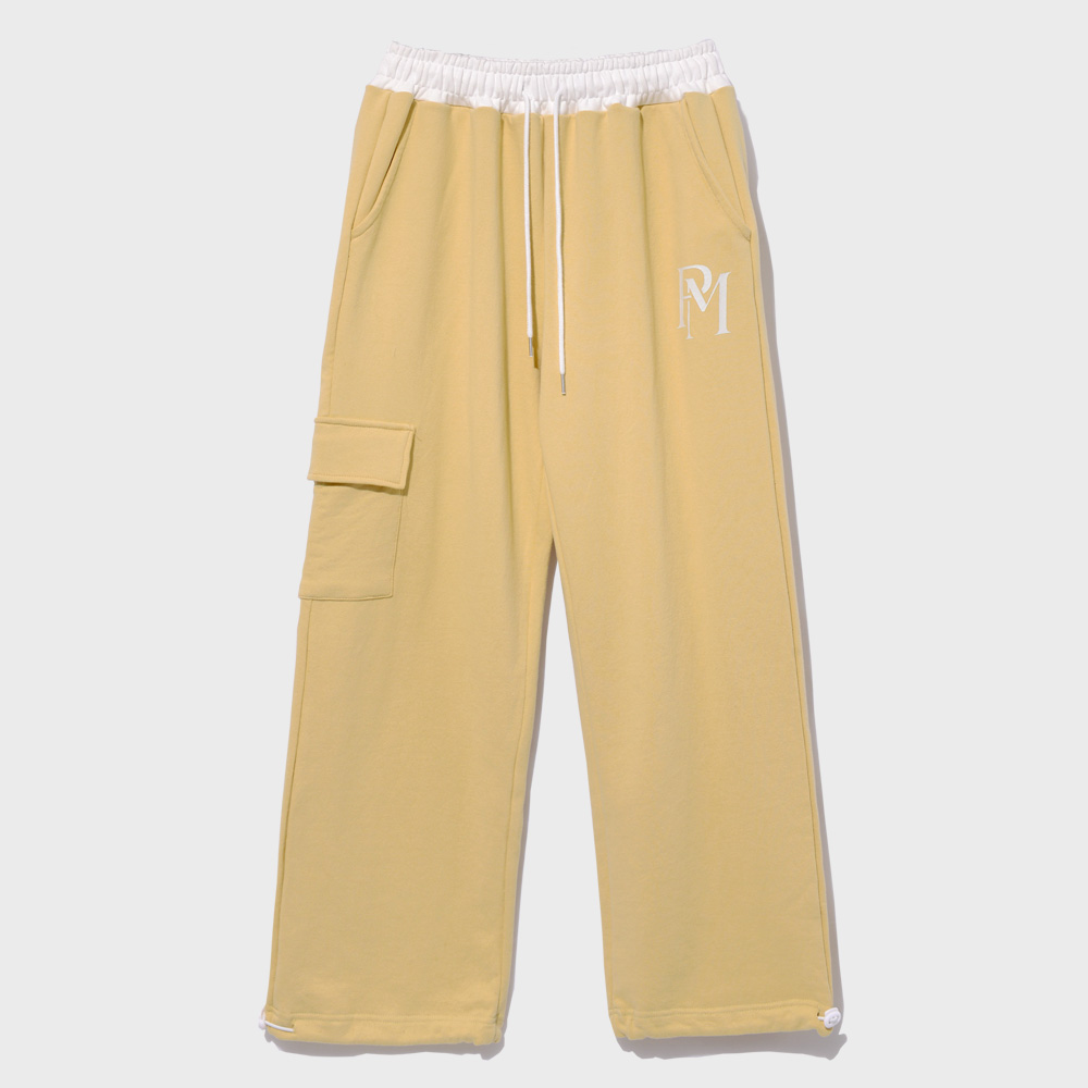 ★1+1★OFFICIAL CARGO SWEAT PANTS (YELLOW)